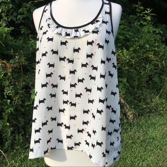 Candie's Tops - Candies Scotty Dog Top - XL